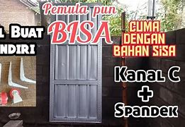 Membuat Slot Pintu Sederhana Dari Baja Ringan Yang Benar